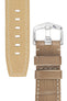 beige leather watch strap 