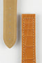 Hirsch VOYAGER Alligator Deployment Watch Strap in HONEY
