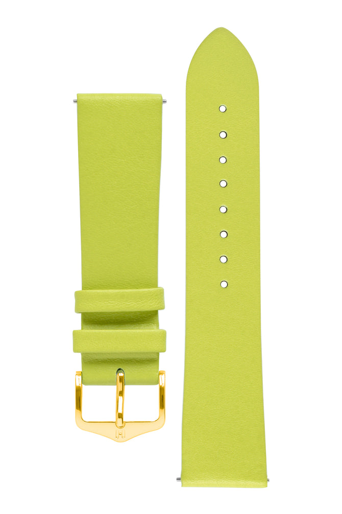 Hirsch VIAZZA Ladies Leather Quick-Release Watch Strap in GREEN