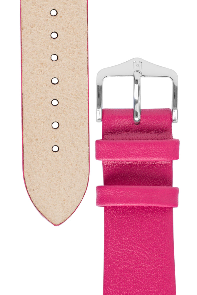 Hirsch VIAZZA Ladies Pink Leather Quick-Release Watch Strap