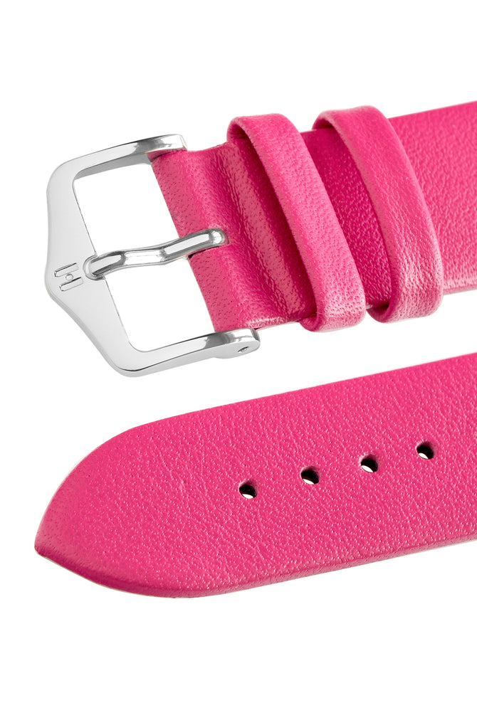 Hirsch VIAZZA Ladies Pink Leather Quick-Release Watch Strap