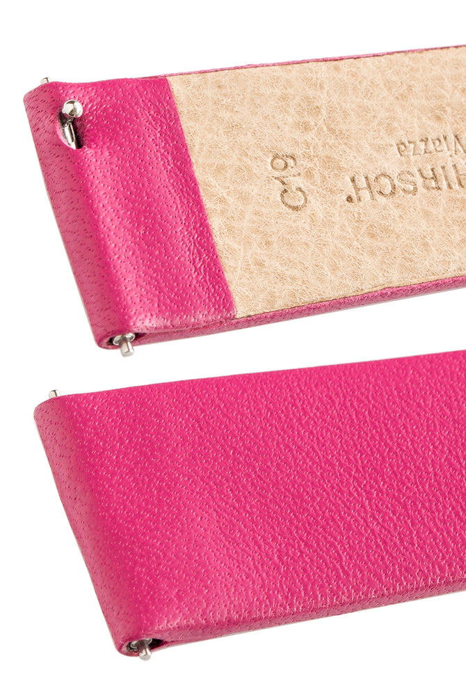 Hirsch VIAZZA Ladies Pink Leather Quick-Release Watch Strap