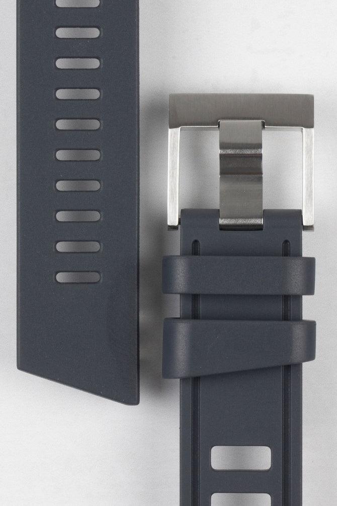 ISOfrane Rubber Dive Watch Strap in ANTHRACITE