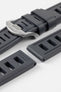 ISOfrane Rubber Dive Watch Strap in ANTHRACITE