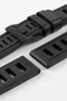 ISOfrane Rubber Dive Watch Strap in BLACK