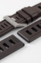 ISOfrane Rubber Dive Watch Strap in BROWN