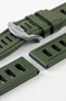 ISOfrane Rubber Dive Watch Strap in MILITARY GREEN