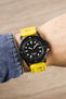 ISOfrane Rubber Dive Watch Strap in YELLOW