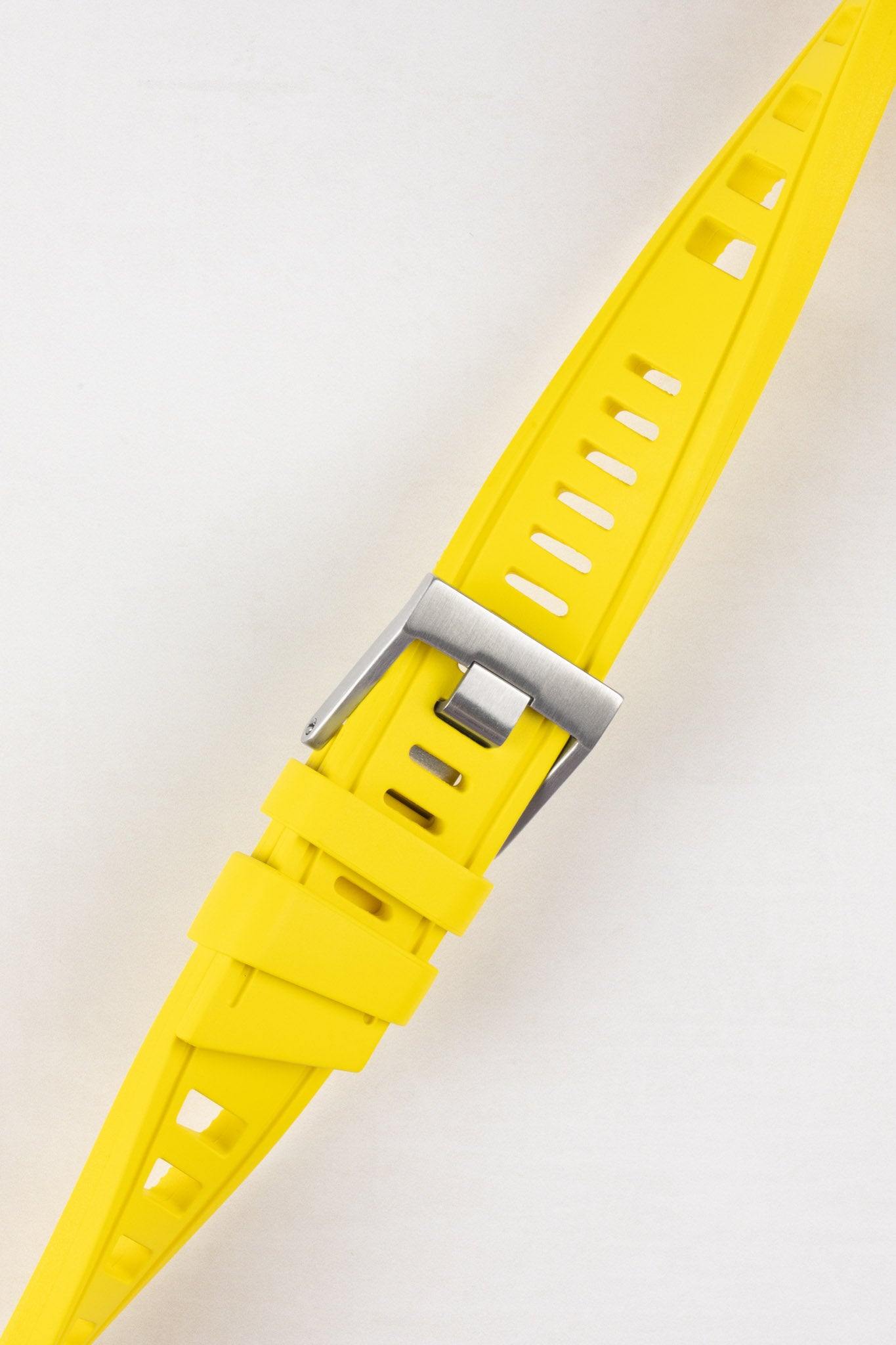 ISOfrane Rubber Dive Watch Strap in YELLOW WatchObsession