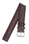 IWC-Style Alligator Embossed Leather Watch Strap in TABAC