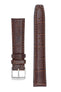 IWC-Style Alligator Embossed Leather Watch Strap in TABAC