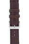 IWC-Style Alligator Embossed Leather Watch Strap in TABAC