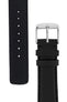 IWC-Style Calf Leather Watch Strap in BLACK