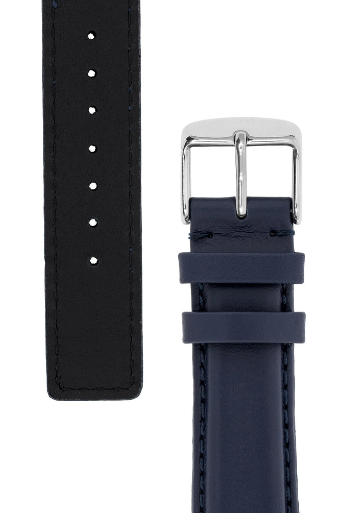 IWC-Style Calf Leather Watch Strap in BLUE
