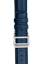 IWC-Style Calf Leather Watch Strap in BLUE