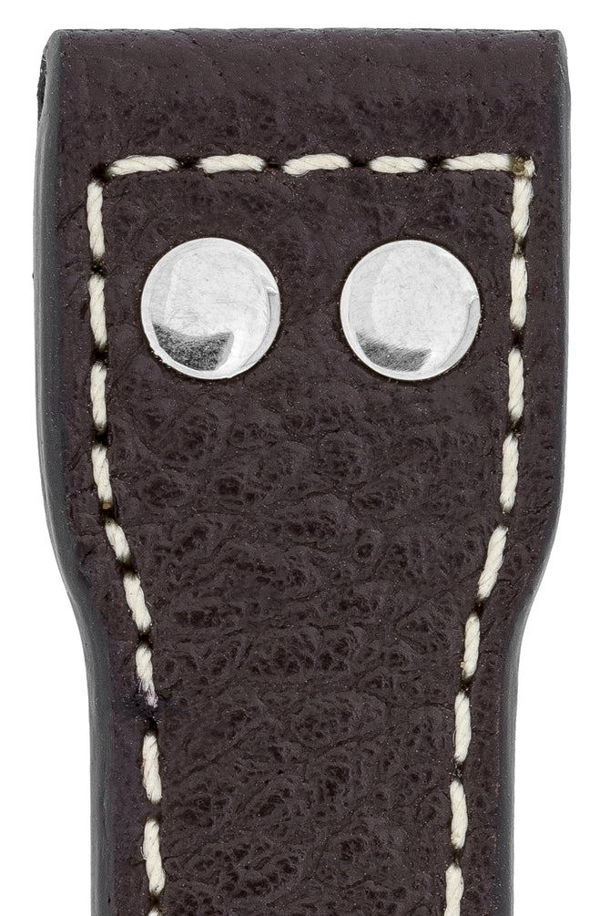 IWC-Style Aviation Buffalo Leather Watch Strap in BROWN