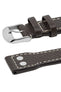 IWC-Style Aviation Buffalo Leather Watch Strap in BROWN