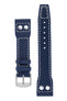 IWC-Style Aviation Calf Leather Watch Strap in BLUE