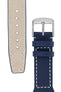 IWC-Style Aviation Calf Leather Watch Strap in BLUE