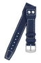 IWC-Style Aviation Calf Leather Watch Strap in BLUE