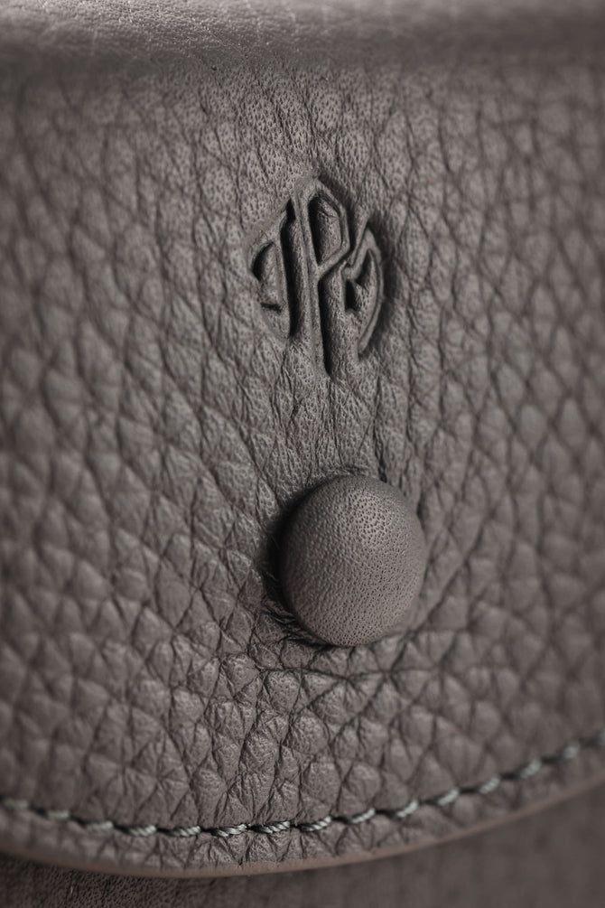 JPM Cubo Single Watch Leather Travel Case in GREY