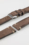 distressed leather watch strap 