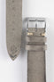 JPM Italian Distressed Tasso Leather Watch Strap in GREY