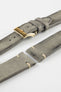 JPM Italian Distressed Tasso Leather Watch Strap in GREY