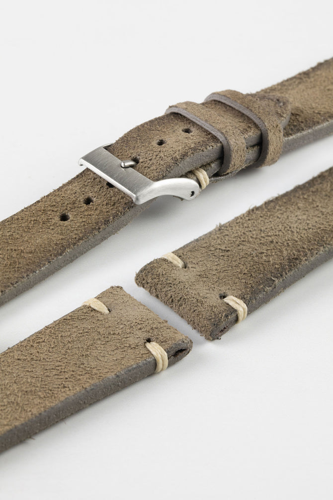 JPM Italian Distressed Tasso Leather Watch Strap in SAND