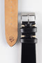 JPM Italian Shell Cordovan Watch Strap in BLACK