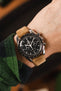 JPM Italian Suede Leather Watch Strap in BEIGE