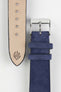 blue suede leather watch strap (buckle)