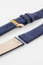 blue suede leather watch strap
