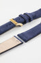 blue suede leather watch strap