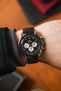 dark brown suede watch strap