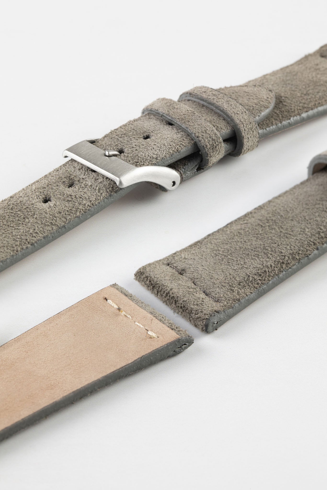 Grey sales leather watch