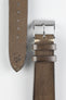 JPM Italian Vintage Leather Watch Strap in TABAC BROWN