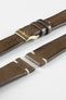 JPM Italian Vintage Leather Watch Strap in TABAC BROWN