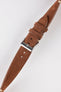 JPM Italian Vintage Suede Leather Watch Strap in BROWN