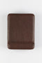 brown leather watch storage case