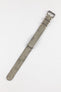 JPM Italian Leather One-Piece Watch Strap in TASSO GREY