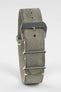 JPM Italian Leather One-Piece Watch Strap in TASSO GREY