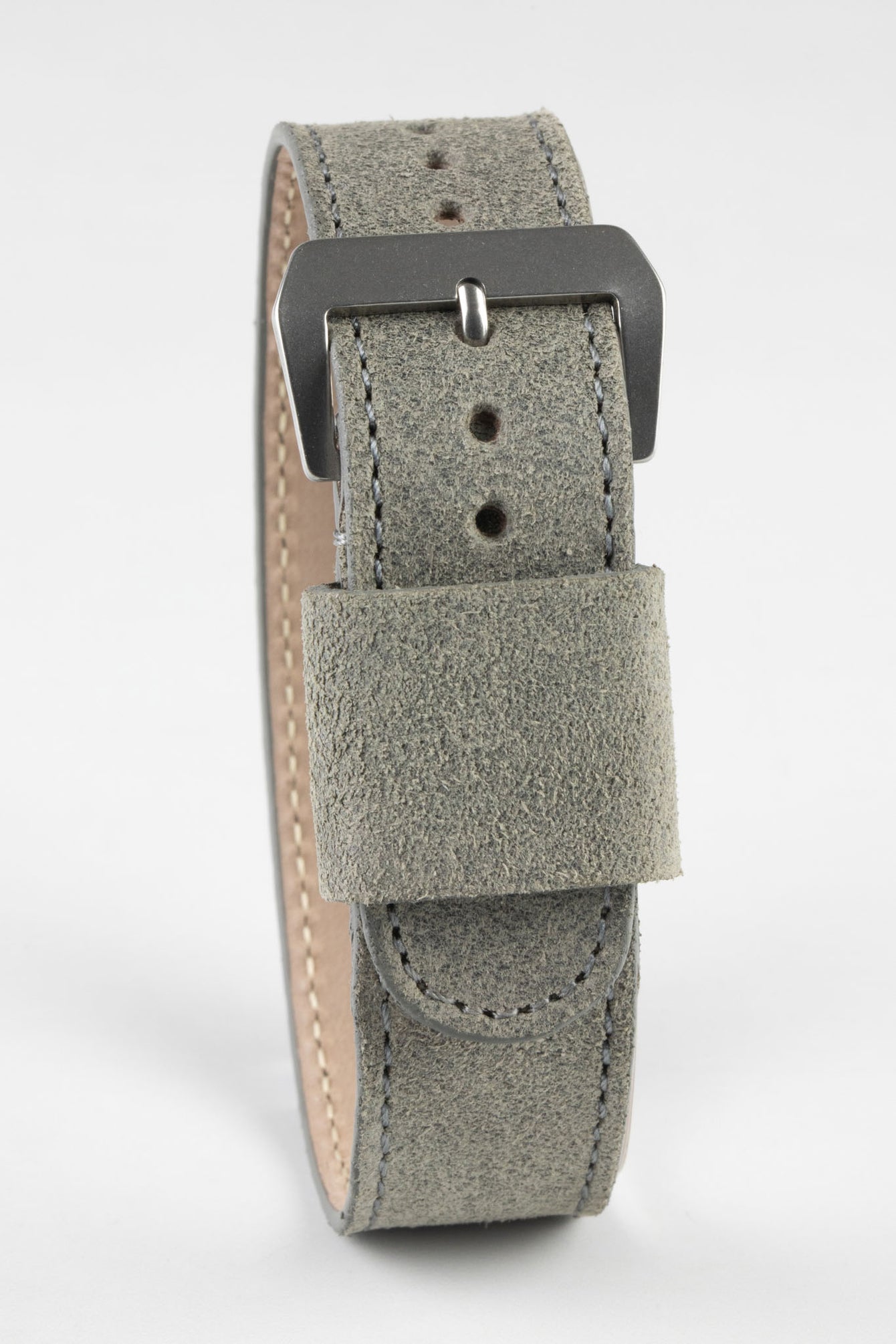 Grey Suede Watch Strap
