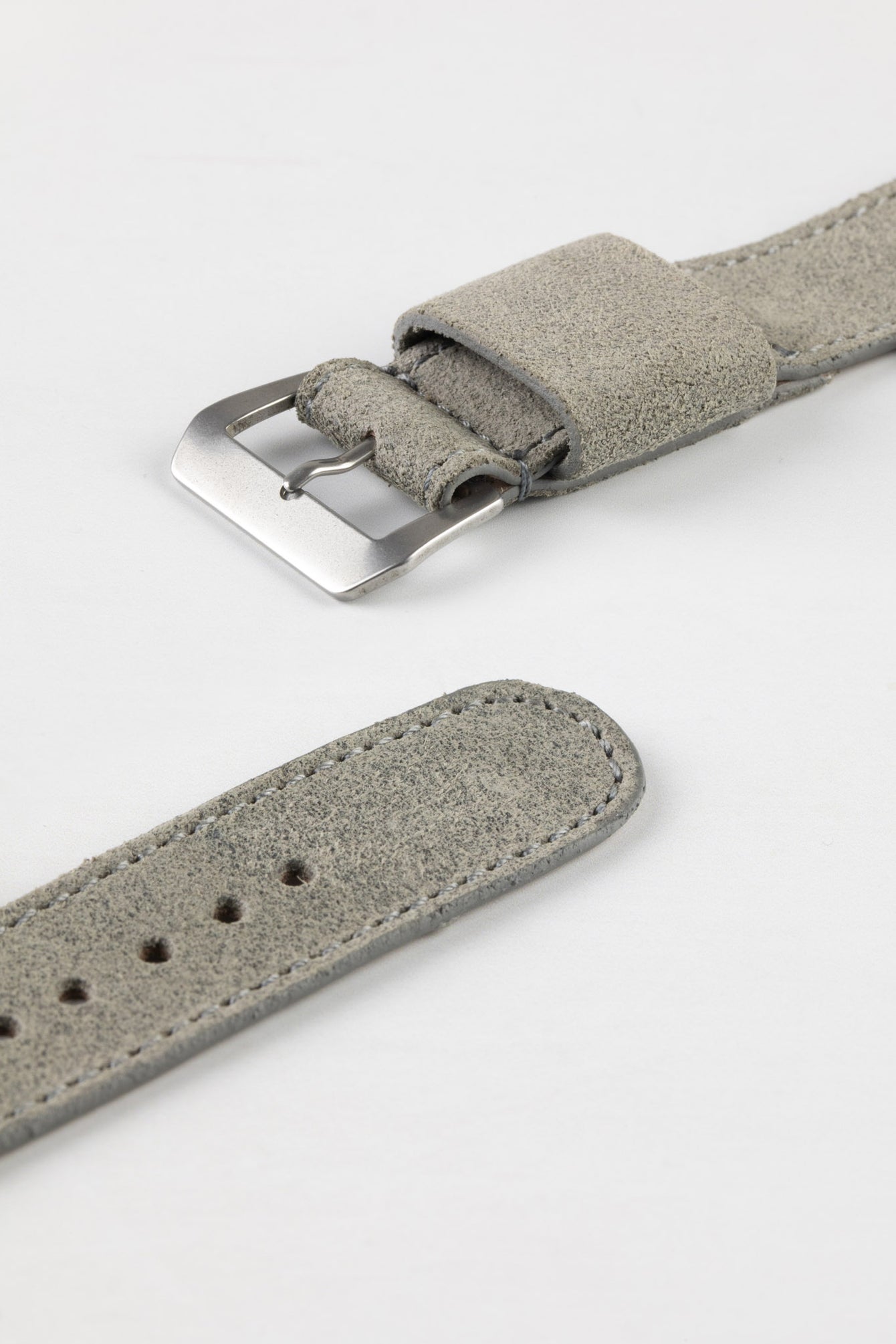 Grey Suede Watch Strap (buckle)
