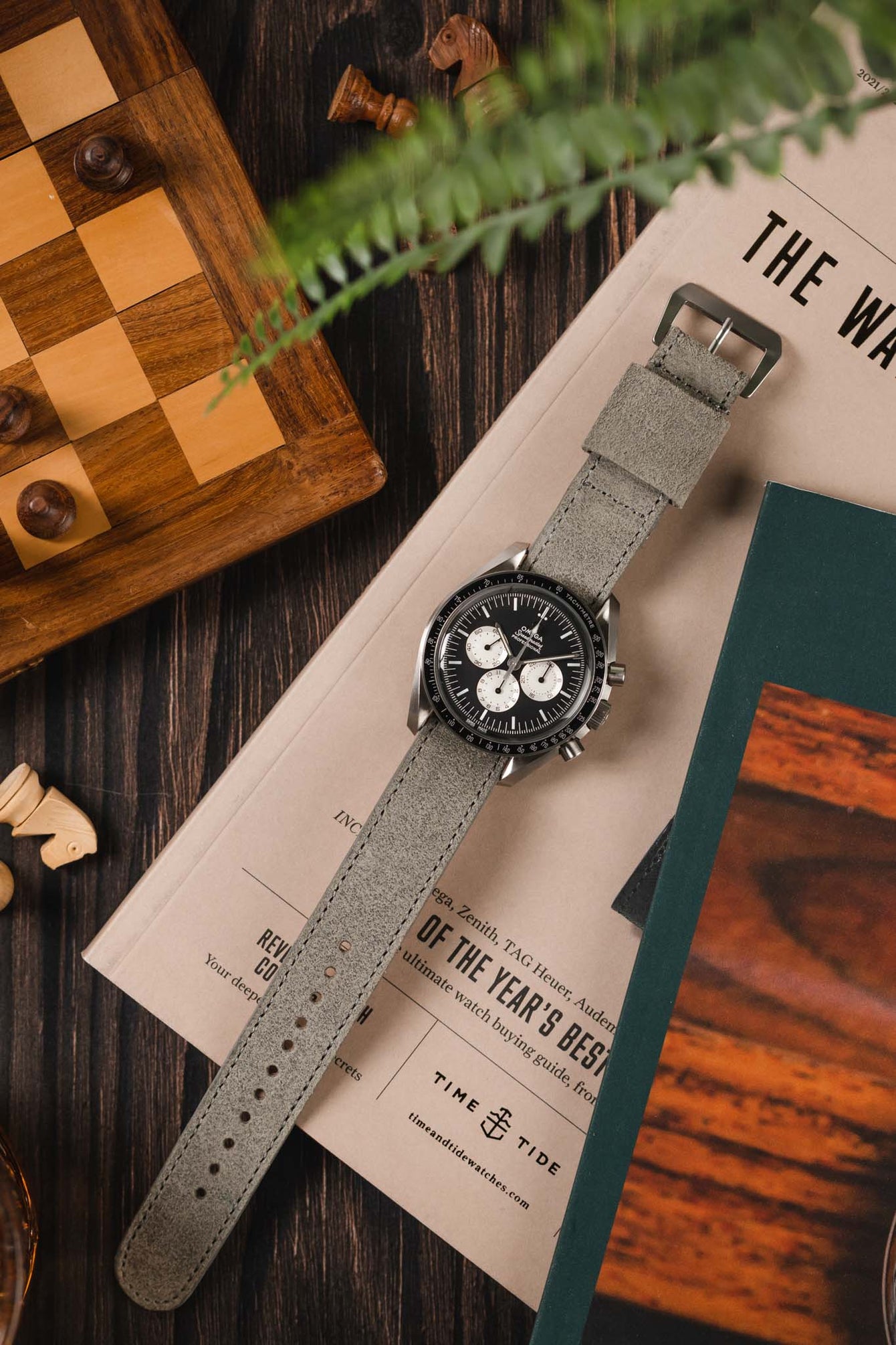 Grey Suede Watch Strap