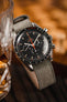 Grey Suede Watch 