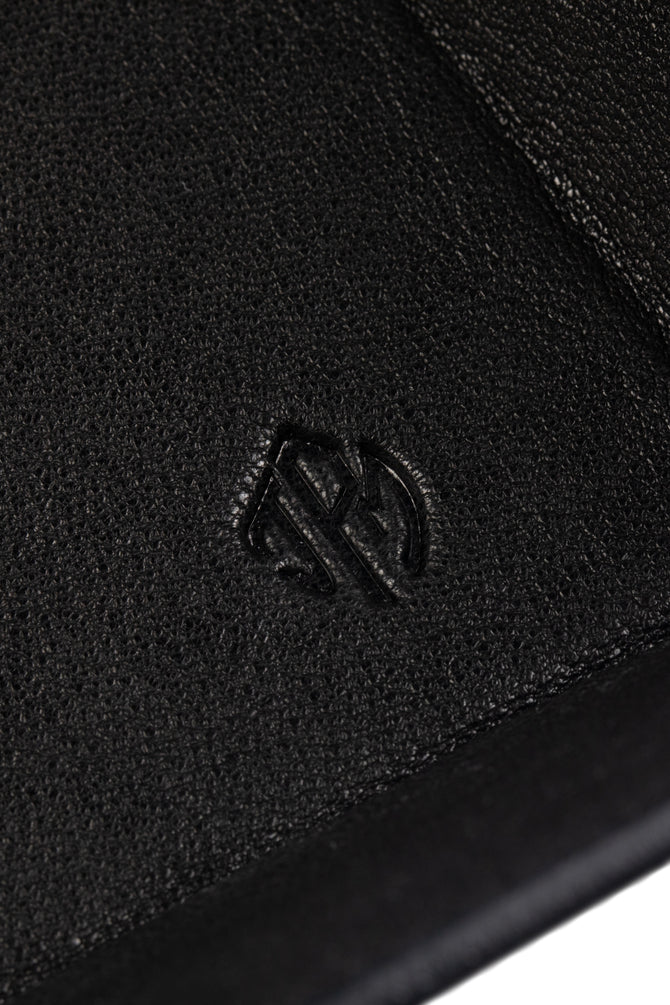 black valet tray (leather)