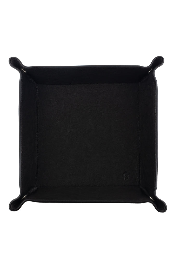 black valet tray