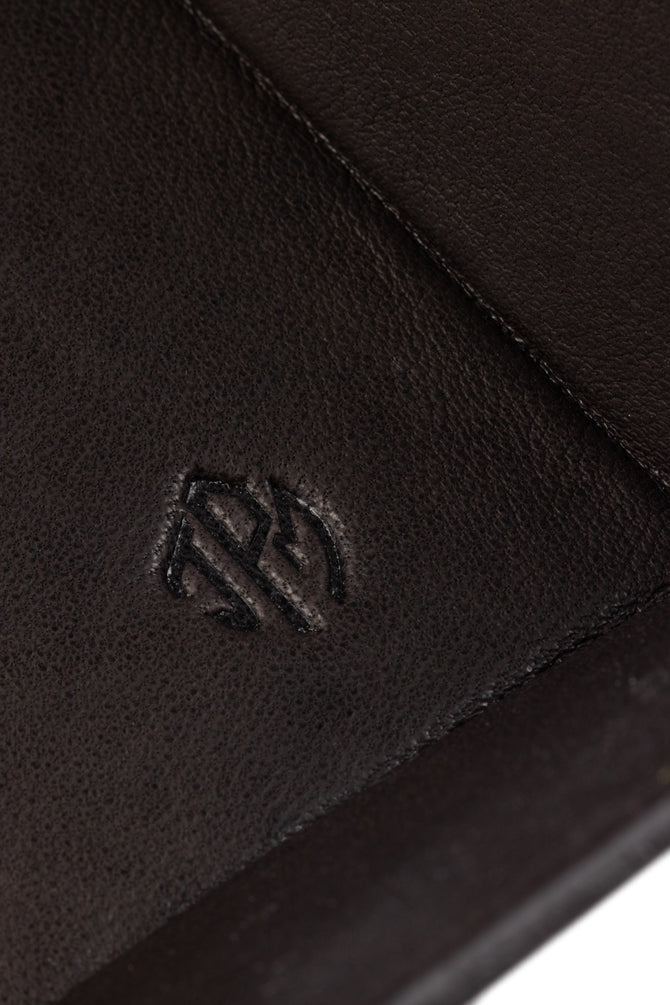 JPM Large Leather Watch Valet Tray in BROWN