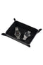 JPM Small Leather Valet Tray in BLACK